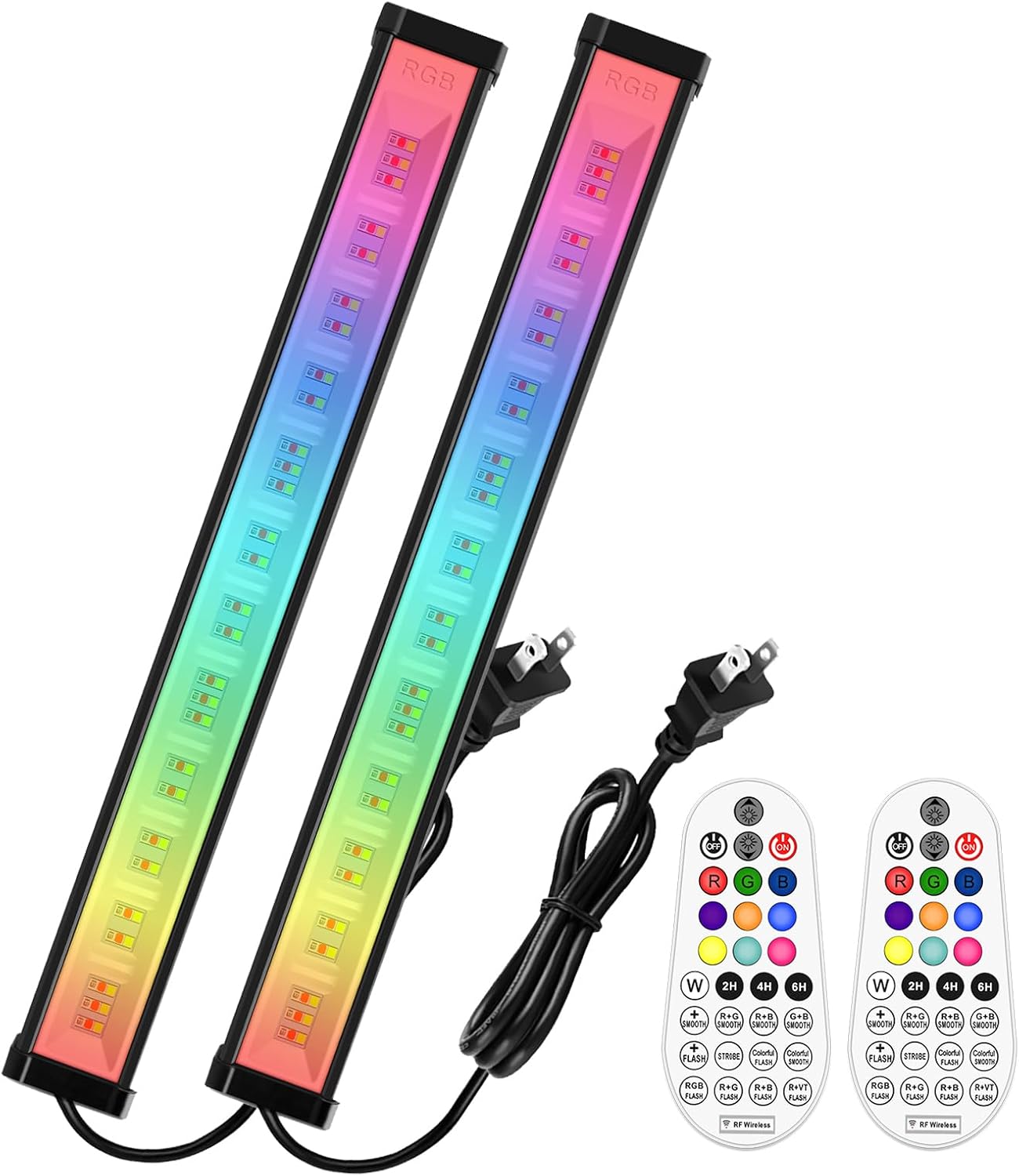 MEIKEE 42W RGBW Wall Washer Light, 3350lm, IP66 Waterproof Wash Light Bar with Remote, Color Changing Wash Flood Strip Lighting for Stage Party Wedding Christmas Decoration