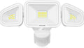 MEIKEE 42W LED Security Lights Motion Sensor Light Outdoor Flood Light, 3600LM 6500K IP66 Waterproof, 3 Adjustable Heads Motion Detector Lights for Outside Garage Yard Garden Porch Entryways