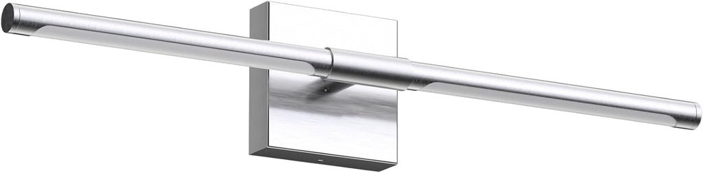 MEIKEE Modern Bathroom Vanity Light 24 Inch, Rotatable, 18W Dimmable 6CCT Led Bathroom Light Fixture Over Mirror, Nickel Bar Vanity Light for Mirror FCC Certificated