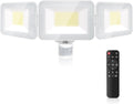 MEIKEE 100W LED Flood Lights Motion Sensor Light Outdoor, 9600lm 6500K Daylight White, IP65 Waterproof, 3 Adjustable Heads, Auto Dusk to Dawn Security Lighting for Garage, Yard, Porch, Driveway