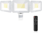 MEIKEE 100W LED Flood Lights Motion Sensor Light Outdoor, 9600lm 6500K Daylight White, IP65 Waterproof, 3 Adjustable Heads, Auto Dusk to Dawn Security Lighting for Garage, Yard, Porch, Driveway