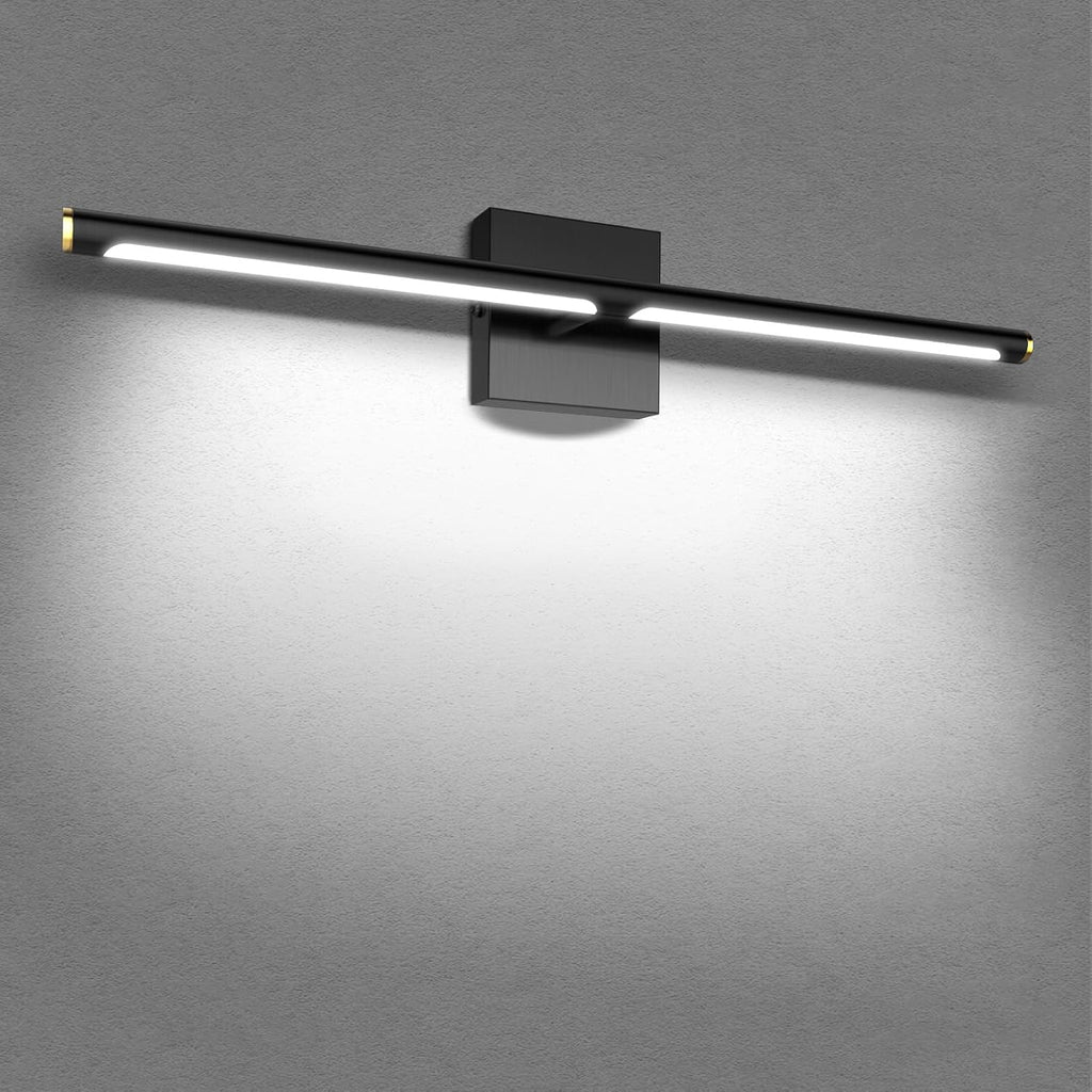 MEIKEE Modern Bathroom Vanity Light 40 inch, 22W Dimmable 6CCT Led Bathroom Light Fixture Over Mirror, Black Bar Vanity Light for Mirror FCC Certificated