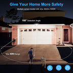 MEIKEE 42W LED Security Lights Motion Sensor Light Outdoor Flood Light, 3600LM 6500K IP66 Waterproof, 3 Adjustable Heads Motion Detector Lights for Outside Garage Yard Garden Porch Entryways