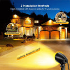 MEIKEE 20W Outdoor LED Landscape Lighting Spot Lights Outdoor 1880LM IP66 Waterproof Landscape Lights for Pathway Patio Yard Lawn Decorative 120V US 3-Plug 2 Packs