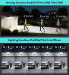 MEIKEE 100W LED Flood Lights Motion Sensor Light Outdoor, 9600lm 6500K Daylight White, IP65 Waterproof, 3 Adjustable Heads, Auto Dusk to Dawn Security Lighting for Garage, Yard, Porch, Driveway