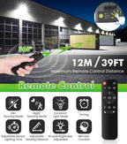 MEIKEE 70W 3-Head LED Motion Sensor Outdoor Security Light, 6580LM 6500K Dusk-to-Dawn IP66 Waterproof Motion Activated Flood Light for Entryway, Yard & Garage