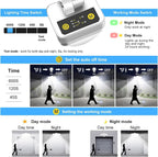 MEIKEE 42W LED Security Lights Motion Sensor Light Outdoor Flood Light, 3600LM 6500K IP66 Waterproof, 3 Adjustable Heads Motion Detector Lights for Outside Garage Yard Garden Porch Entryways
