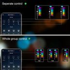 MEIKEE 42W Wall Washer Lights, RGBCW Smart APP Waterproof Outdoor LED Strip Light Bar, RGB Color Changing Dimmable DJ Stage Lighting for Christmas Halloween Birthday Party 4 Pack