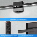 MEIKEE Modern Bathroom Vanity Light 40 inch, 22W Dimmable 6CCT Led Bathroom Light Fixture Over Mirror, Black Bar Vanity Light for Mirror FCC Certificated