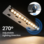 MEIKEE All-in-One Low Voltage Retaining Wall Lights Kit with Transformer, 3W 2700K Warm White Hardscape Step Lights, IP68 Waterproof Outdoor Fence Decor Lighting for Patio & Stairs
