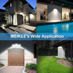 MEIKEE 42W LED Security Lights Motion Sensor Light Outdoor Flood Light, 3600LM 6500K IP66 Waterproof, 3 Adjustable Heads Motion Detector Lights for Outside Garage Yard Garden Porch Entryways